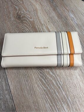 Pomelo Best RFID‑Blocking Multi‑Compartment Wallet –Leather – NEW